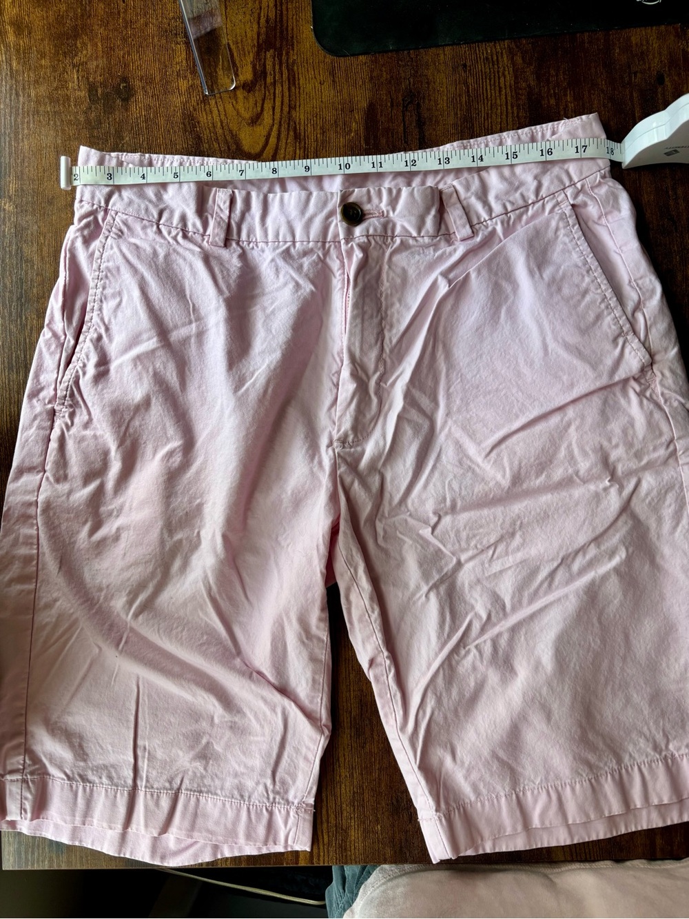 Brooks Brothers 346 Men's Flat Front Chino Shorts Pink Size 33 Preppy Summer
